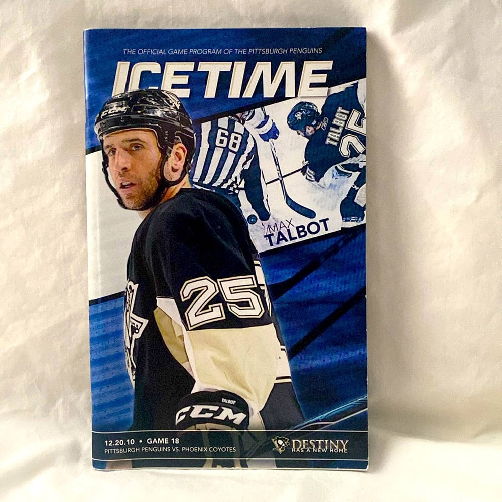Penguins Ice Time Magazine with Max Talbot on the Cover